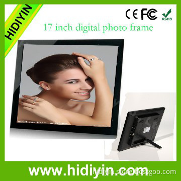 17 inch clear led video display photo printing on glass